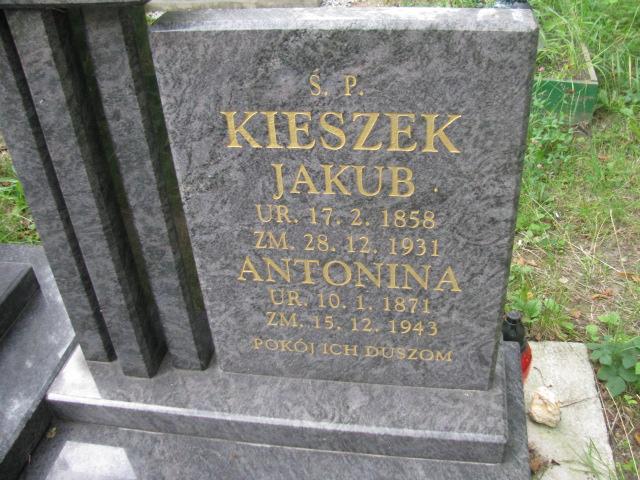 Antonina Kieszek  1871 Chrzanów św. Mikołaja - Grobonet - Wyszukiwarka osób pochowanych