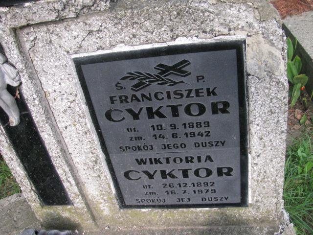 Wiktoria Cyktor 1892 Chrzanów św. Mikołaja - Grobonet - Wyszukiwarka osób pochowanych