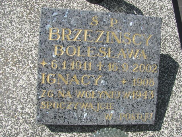 Grób Bolesława  Brzezińska