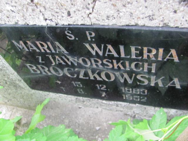 Maria Waleria Broczkowska 1883 Chrzanów św. Mikołaja - Grobonet - Wyszukiwarka osób pochowanych