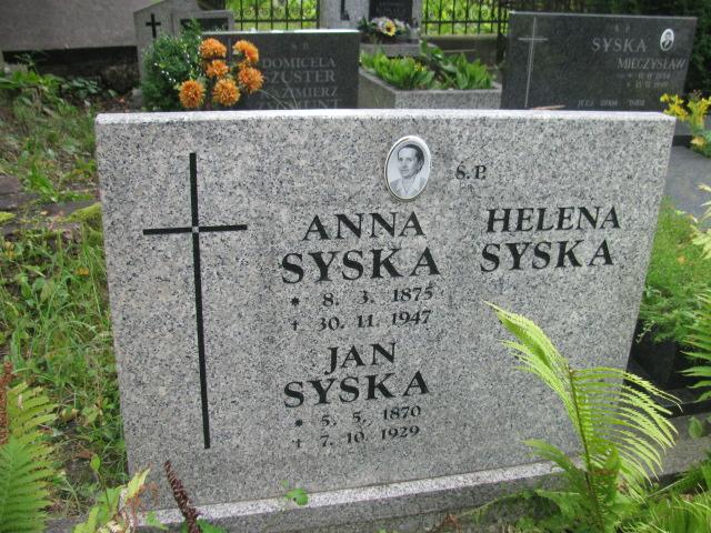 Helena Syska 1933 Chrzanów św. Mikołaja - Grobonet - Wyszukiwarka osób pochowanych