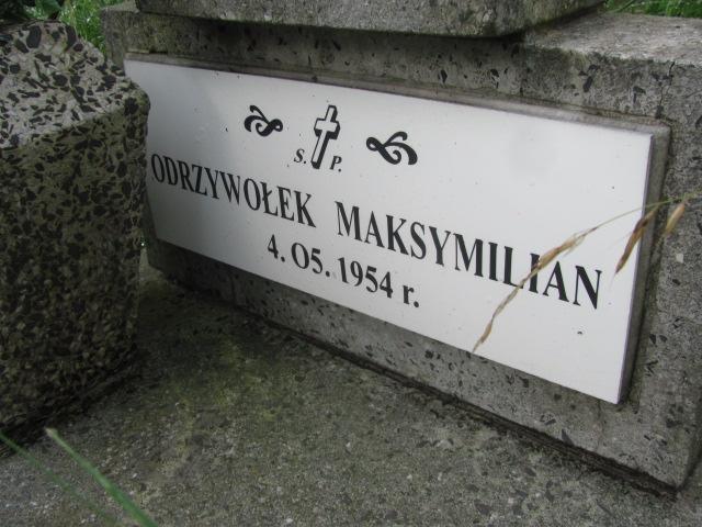 Maksymilian Odrzywołek 1954 Chrzanów św. Mikołaja - Grobonet - Wyszukiwarka osób pochowanych