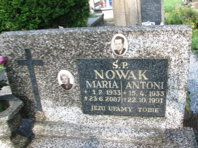 Antoni Nowak 1933 Chrzanów św. Mikołaja - Grobonet - Wyszukiwarka osób pochowanych