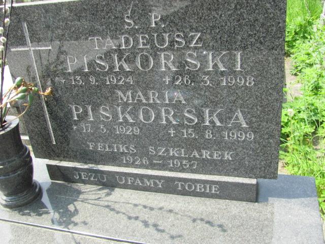 Tadeusz Piskorski 1924 Chrzanów św. Mikołaja - Grobonet - Wyszukiwarka osób pochowanych