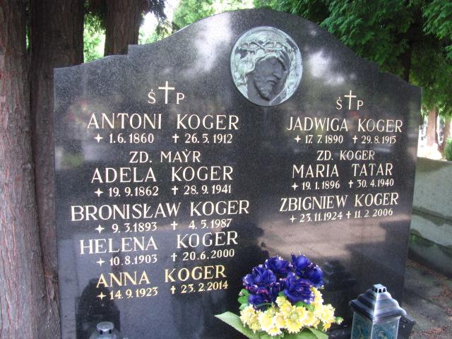 Jadwiga Koger 1890 Chrzanów św. Mikołaja - Grobonet - Wyszukiwarka osób pochowanych