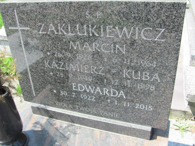Kazimierz Kuba Zaklukiewicz 1949 Chrzanów św. Mikołaja - Grobonet - Wyszukiwarka osób pochowanych