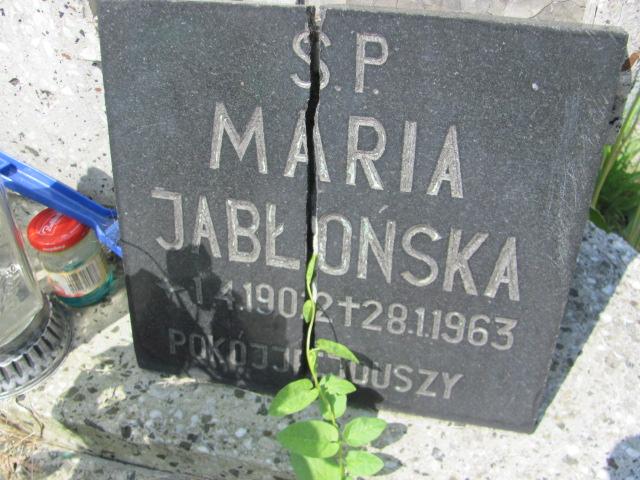 Maria Jabłońska 1902 Chrzanów św. Mikołaja - Grobonet - Wyszukiwarka osób pochowanych