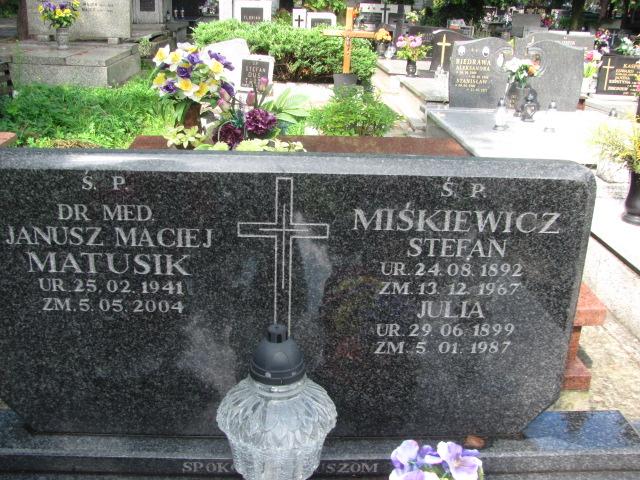Stefan Miśkiewicz 1892 Chrzanów św. Mikołaja - Grobonet - Wyszukiwarka osób pochowanych