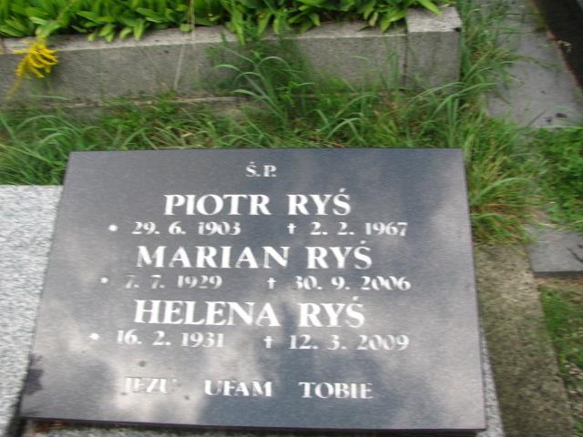 Marian Ryś 1929 Chrzanów św. Mikołaja - Grobonet - Wyszukiwarka osób pochowanych