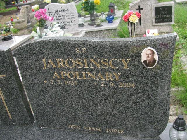 Apolinary Jarosiński 1925 Chrzanów św. Mikołaja - Grobonet - Wyszukiwarka osób pochowanych