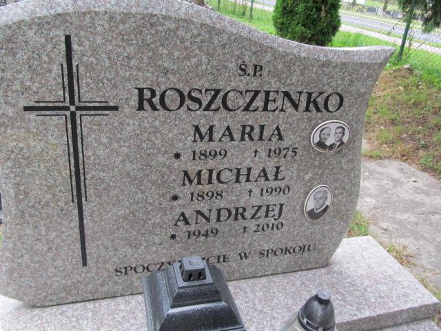 Maria Roszczenko 1899 Chrzanów św. Mikołaja - Grobonet - Wyszukiwarka osób pochowanych