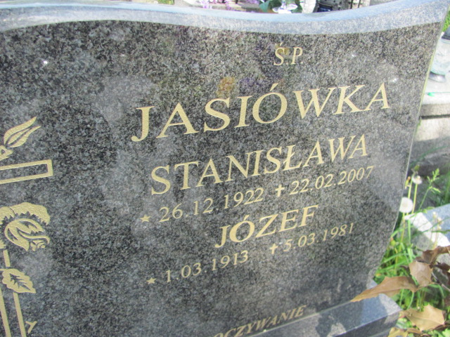 Stanisława Jasiówka 1922 Chrzanów św. Mikołaja - Grobonet - Wyszukiwarka osób pochowanych