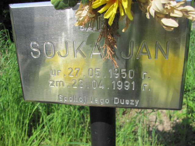 Jan Sojka 1950 Chrzanów św. Mikołaja - Grobonet - Wyszukiwarka osób pochowanych