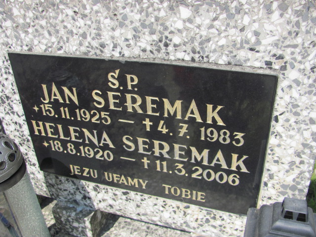 Jan Seremak 1925 Chrzanów św. Mikołaja - Grobonet - Wyszukiwarka osób pochowanych