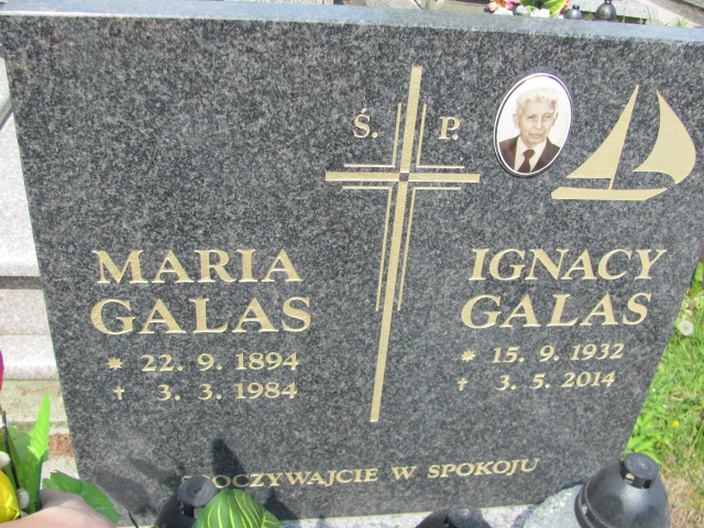 Maria Galas 1894 Chrzanów św. Mikołaja - Grobonet - Wyszukiwarka osób pochowanych