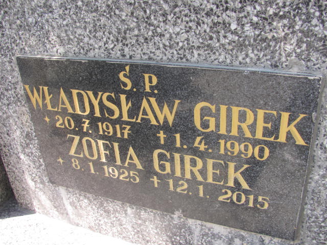 Władysław Girek 1917 Chrzanów św. Mikołaja - Grobonet - Wyszukiwarka osób pochowanych