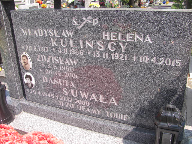 Zdzisław Kuliński 1950 Chrzanów św. Mikołaja - Grobonet - Wyszukiwarka osób pochowanych