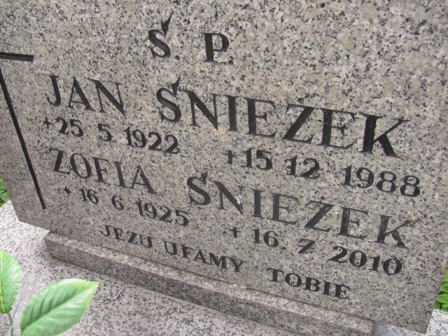 Jan Śnieżek 1922 Chrzanów św. Mikołaja - Grobonet - Wyszukiwarka osób pochowanych