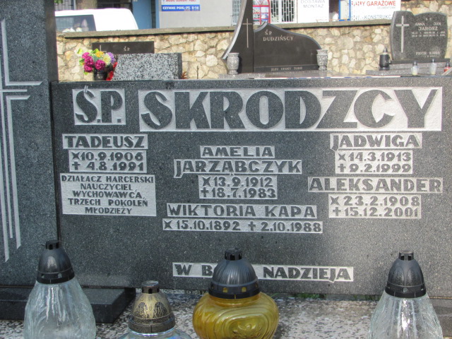 Aleksander Skrodzki  1908 Chrzanów św. Mikołaja - Grobonet - Wyszukiwarka osób pochowanych