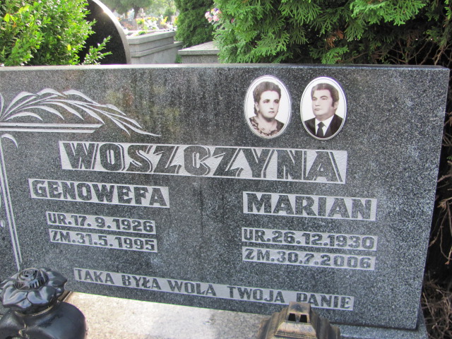 Marian Woszczyna 1930 Chrzanów św. Mikołaja - Grobonet - Wyszukiwarka osób pochowanych