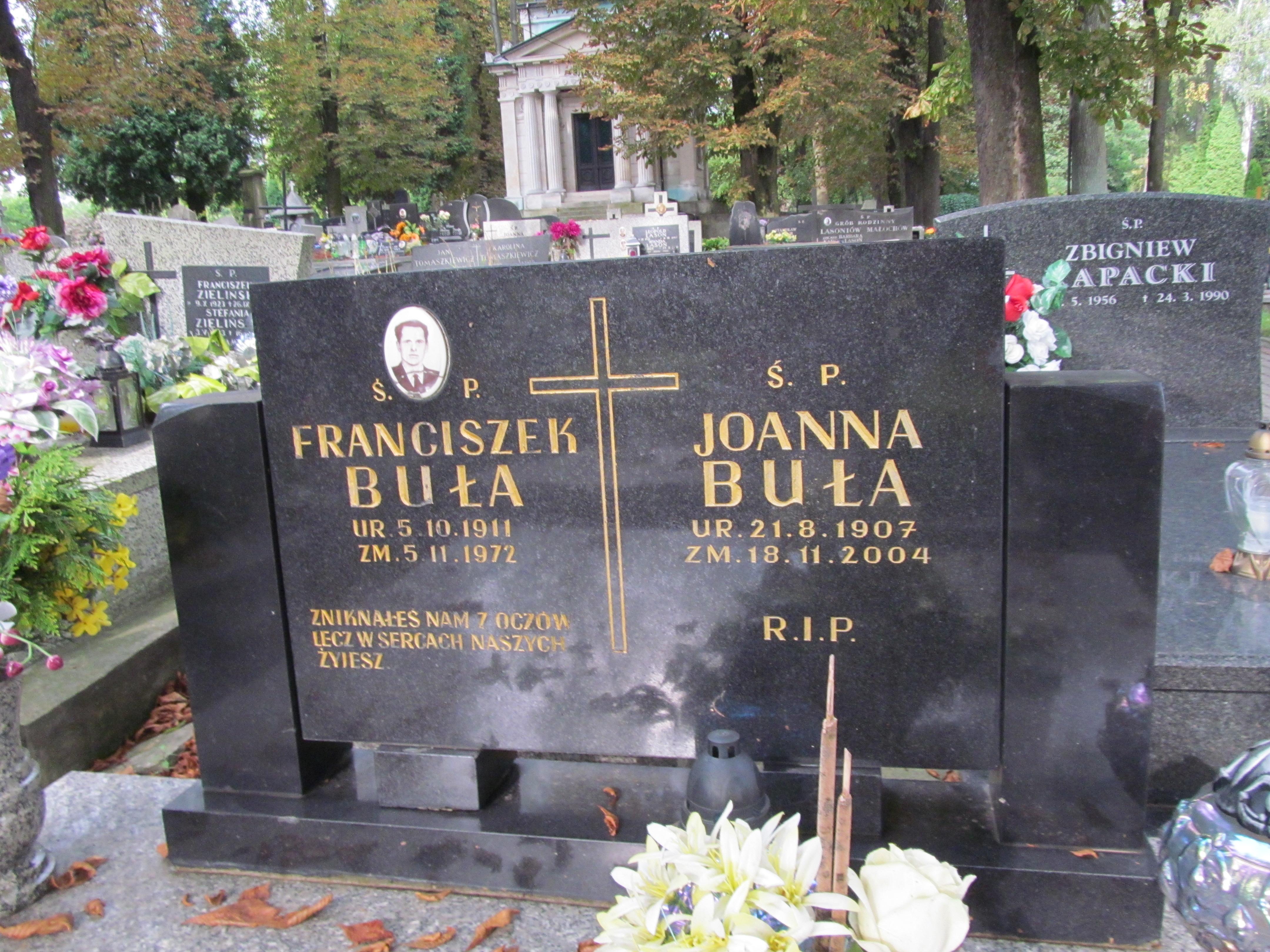 Franciszek Buła 1911 Chrzanów św. Mikołaja - Grobonet - Wyszukiwarka osób pochowanych