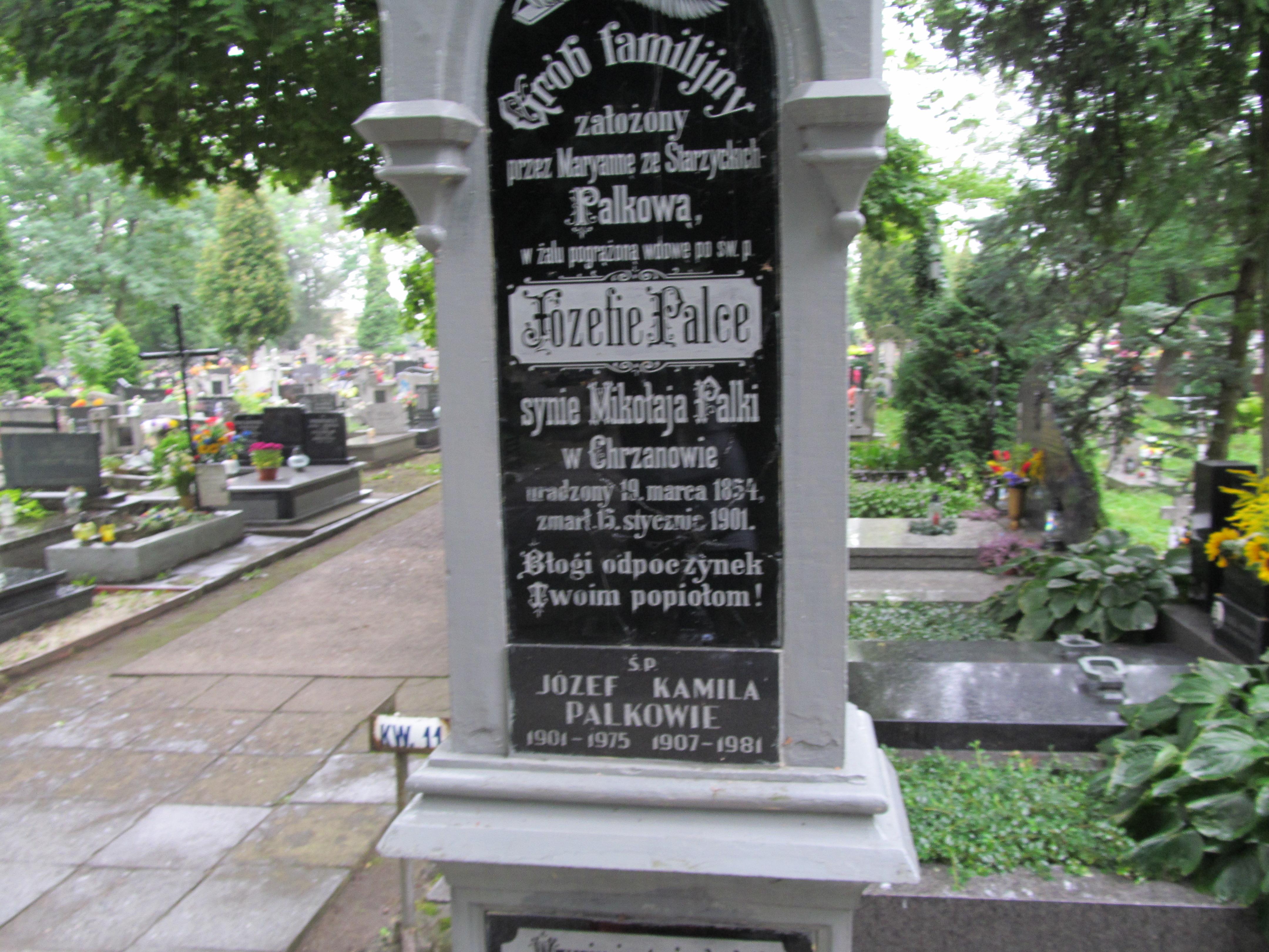 Józef Palka 1901 Chrzanów św. Mikołaja - Grobonet - Wyszukiwarka osób pochowanych